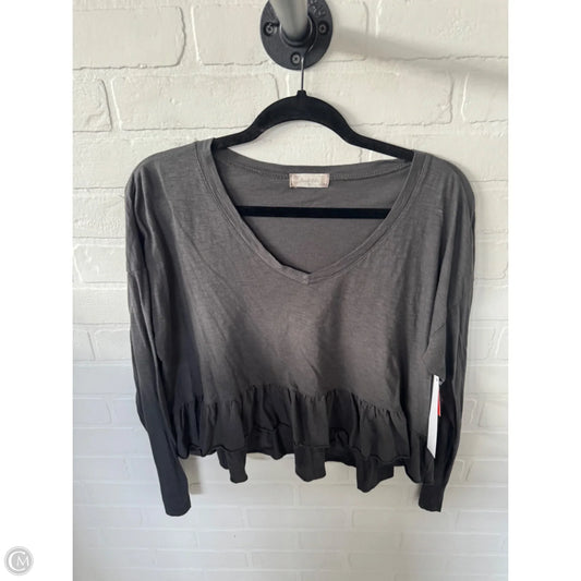 Top Long Sleeve By Altard State In Grey, Size: M