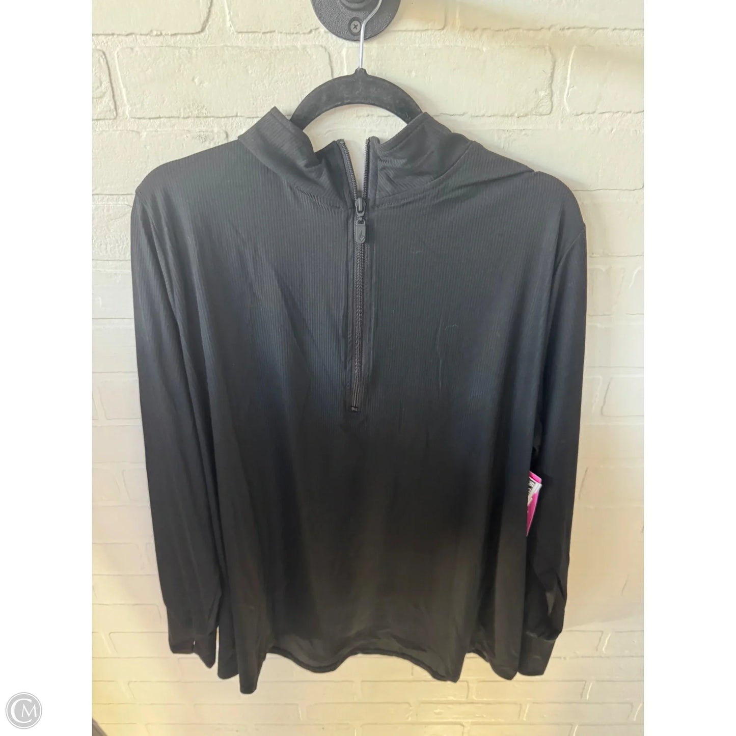 Athletic Top Long Sleeve Collar By Torrid In Black, Size: 4x