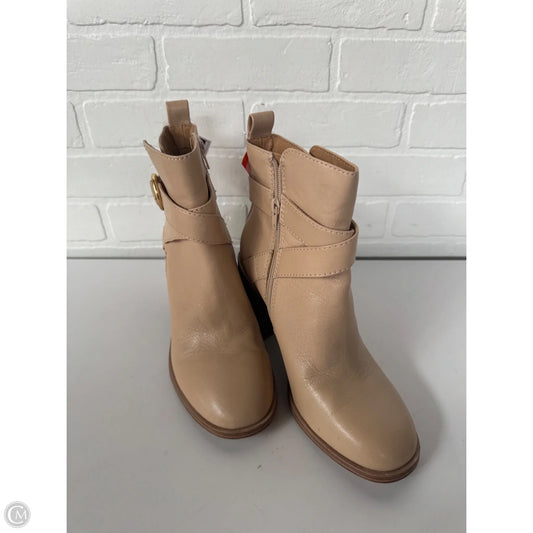 Boots Ankle Heels By Crown Vintage In Tan, Size: 8.5