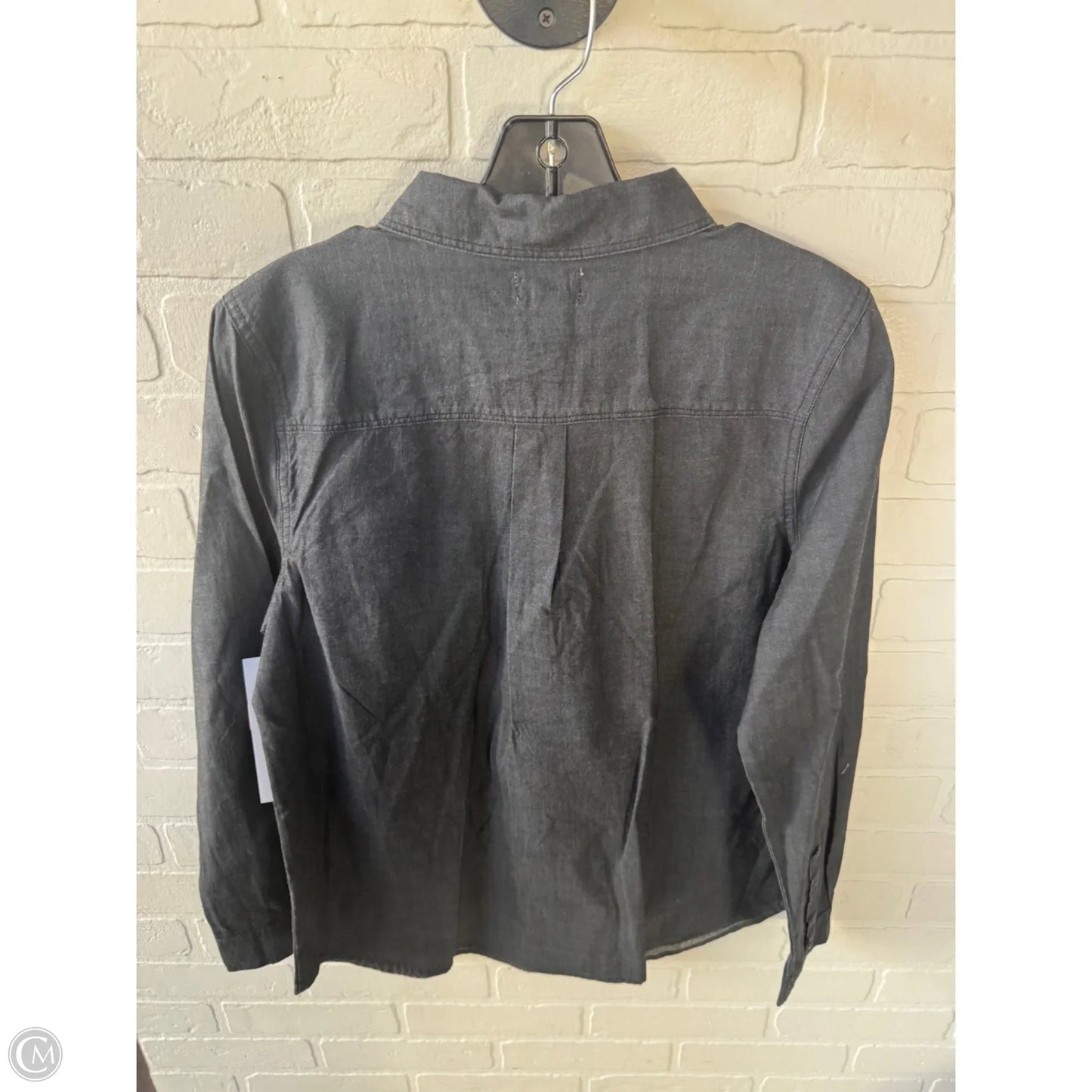Blouse Long Sleeve By Old Navy In Black, Size: M