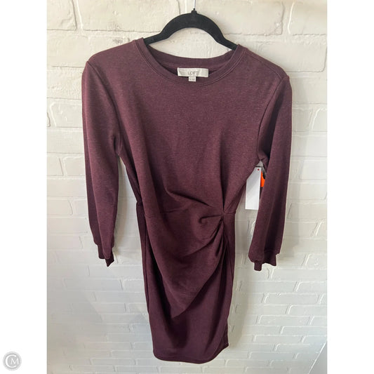 Dress Casual Midi By Loft In Maroon, Size: S