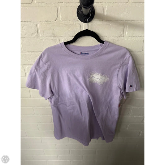 Top Short Sleeve Basic By Champion In Purple, Size: L