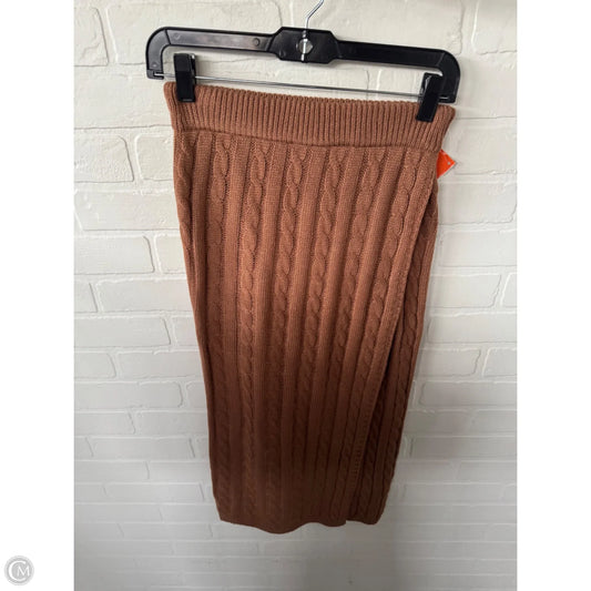 Skirt Midi By Shein In Brown, Size: 4
