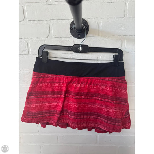 Athletic Skort By Lululemon In Red, Size: 6