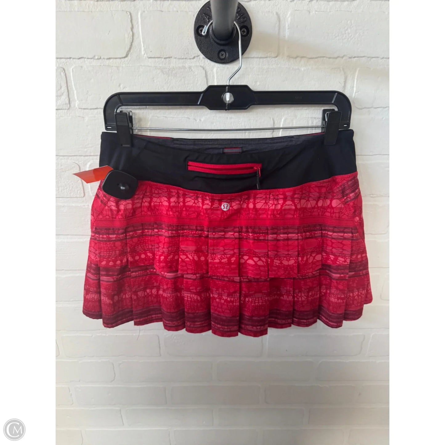 Athletic Skort By Lululemon In Red, Size: 6