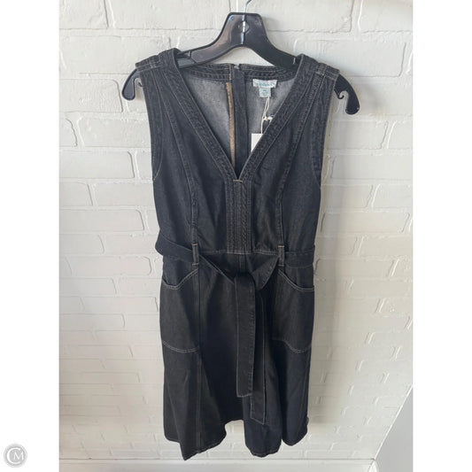 Dress Casual Midi By Sundance In Black Denim, Size: Lp