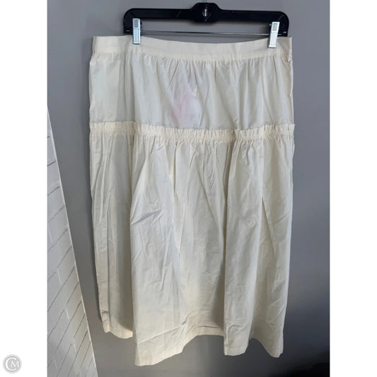 Skirt Maxi By Top Shop In Cream, Size: 10
