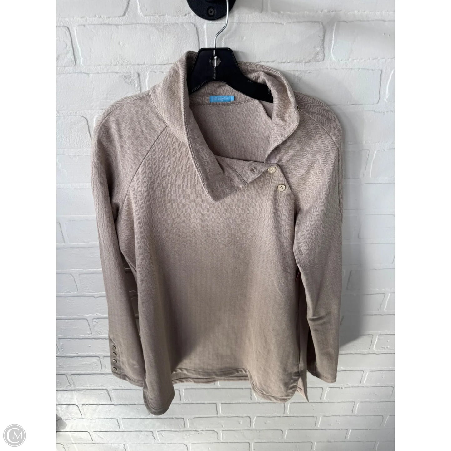 Top Long Sleeve By J Mclaughlin In Tan, Size: S