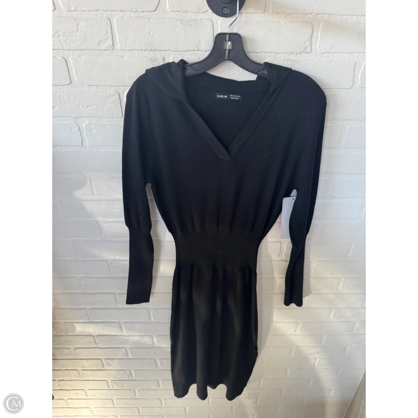 Dress Sweater By Shein In Black, Size: M