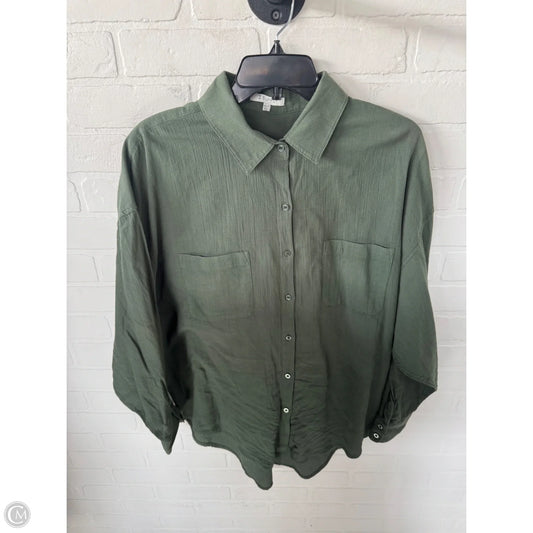 Tunic Long Sleeve By Z Supply In Green, Size: Xs