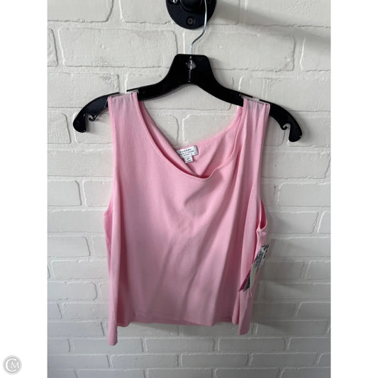 Top Sleeveless By Tahari By Arthur Levine In Pink, Size: Xlp