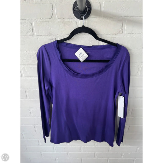 Top Long Sleeve By New York And Co In Purple, Size: L
