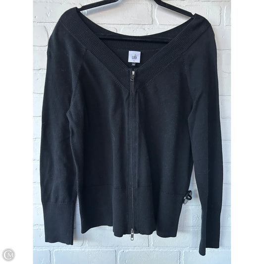 Sweater Cardigan By Cabi In Black, Size: L