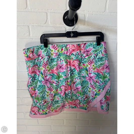 Skort By Stella Parker In Pink & White, Size: 16