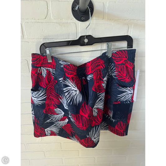 Skort By Columbia In Blue & Red & White, Size: 16