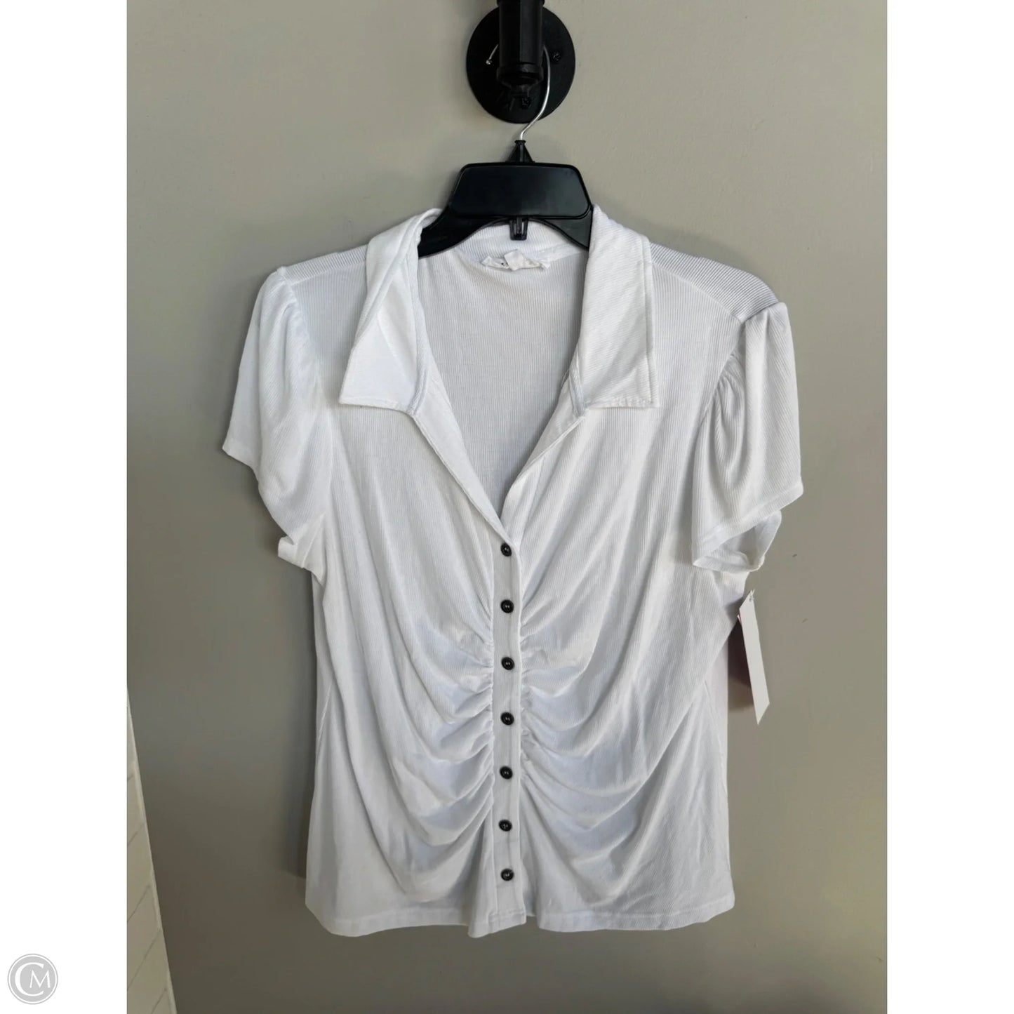 Top Short Sleeve By Jane And Delancey In White, Size: Xl