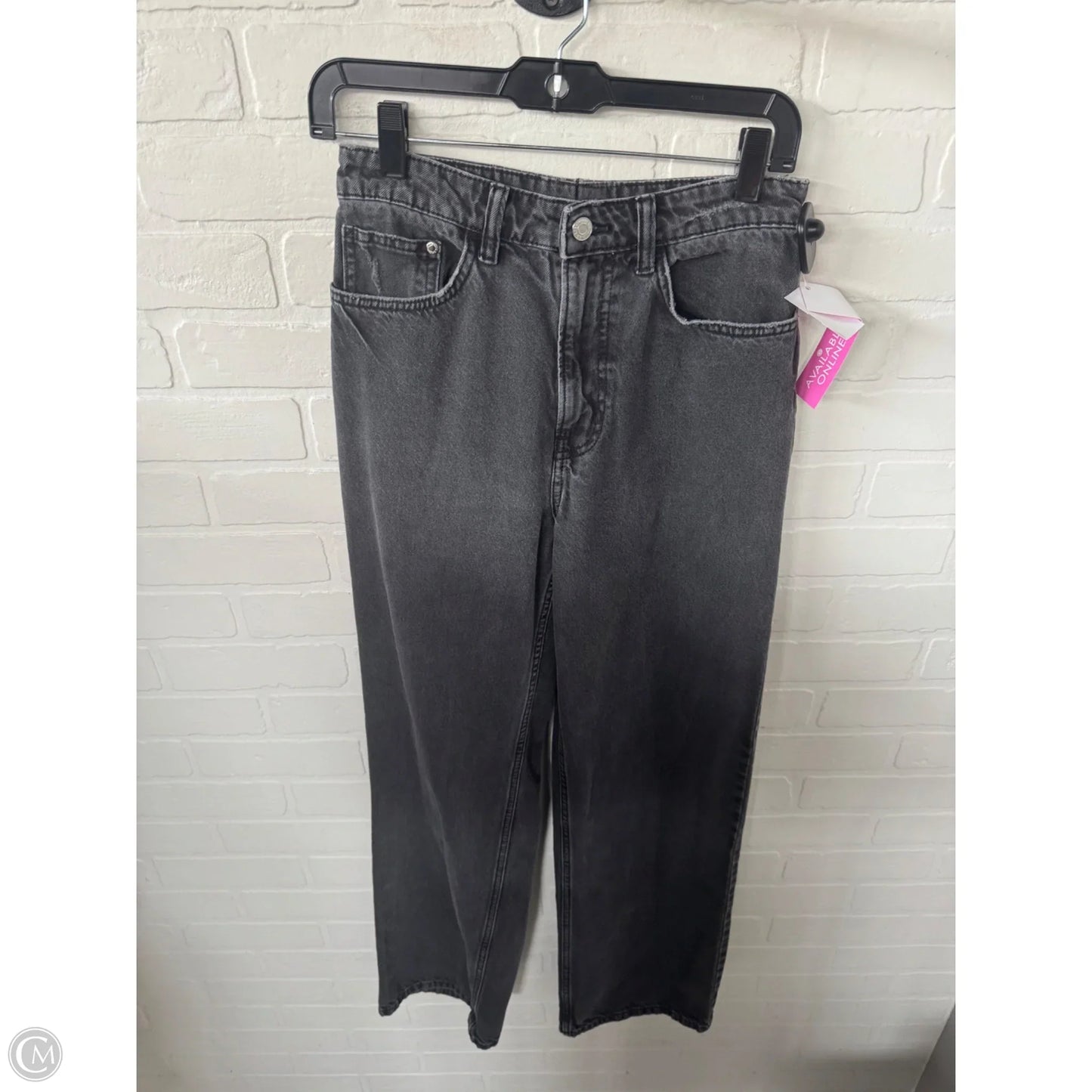 Jeans Wide Leg By Cmc In Black Denim, Size: 8