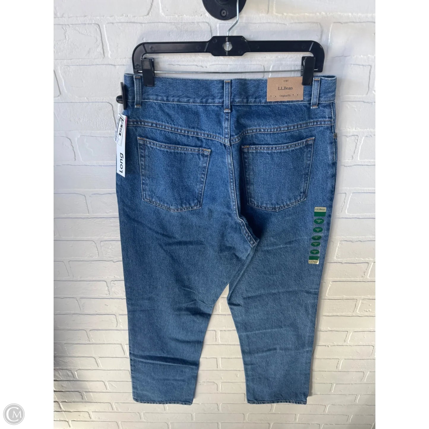 Jeans Straight By L.l. Bean In Blue Denim, Size: 12l