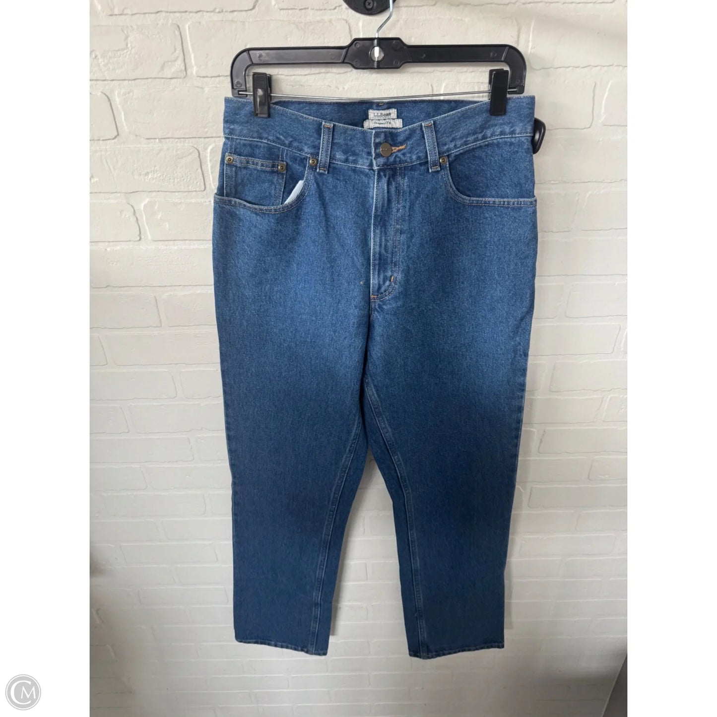 Jeans Straight By L.l. Bean In Blue Denim, Size: 10l