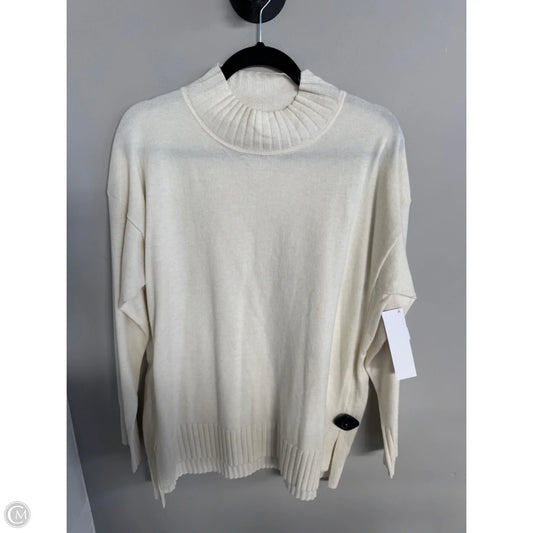 Sweater By Caslon In Cream, Size: Xl