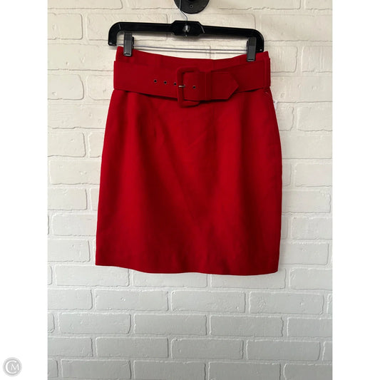Skirt Mini & Short By Ann Taylor In Red, Size: 8