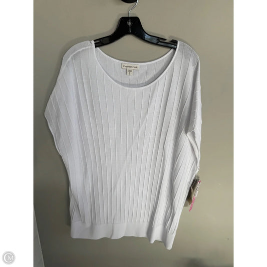 Top Short Sleeve By Coldwater Creek In White, Size: Xl