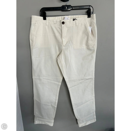 Pants Cropped By J. Crew In Cream, Size: 10