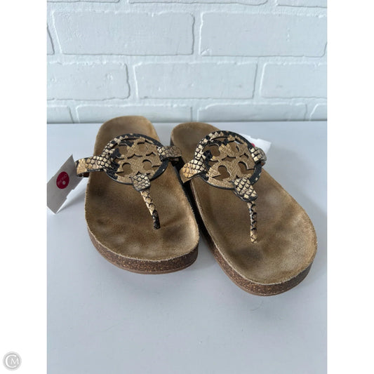 Sandals Designer By Tory Burch In Snakeskin Print, Size: 8