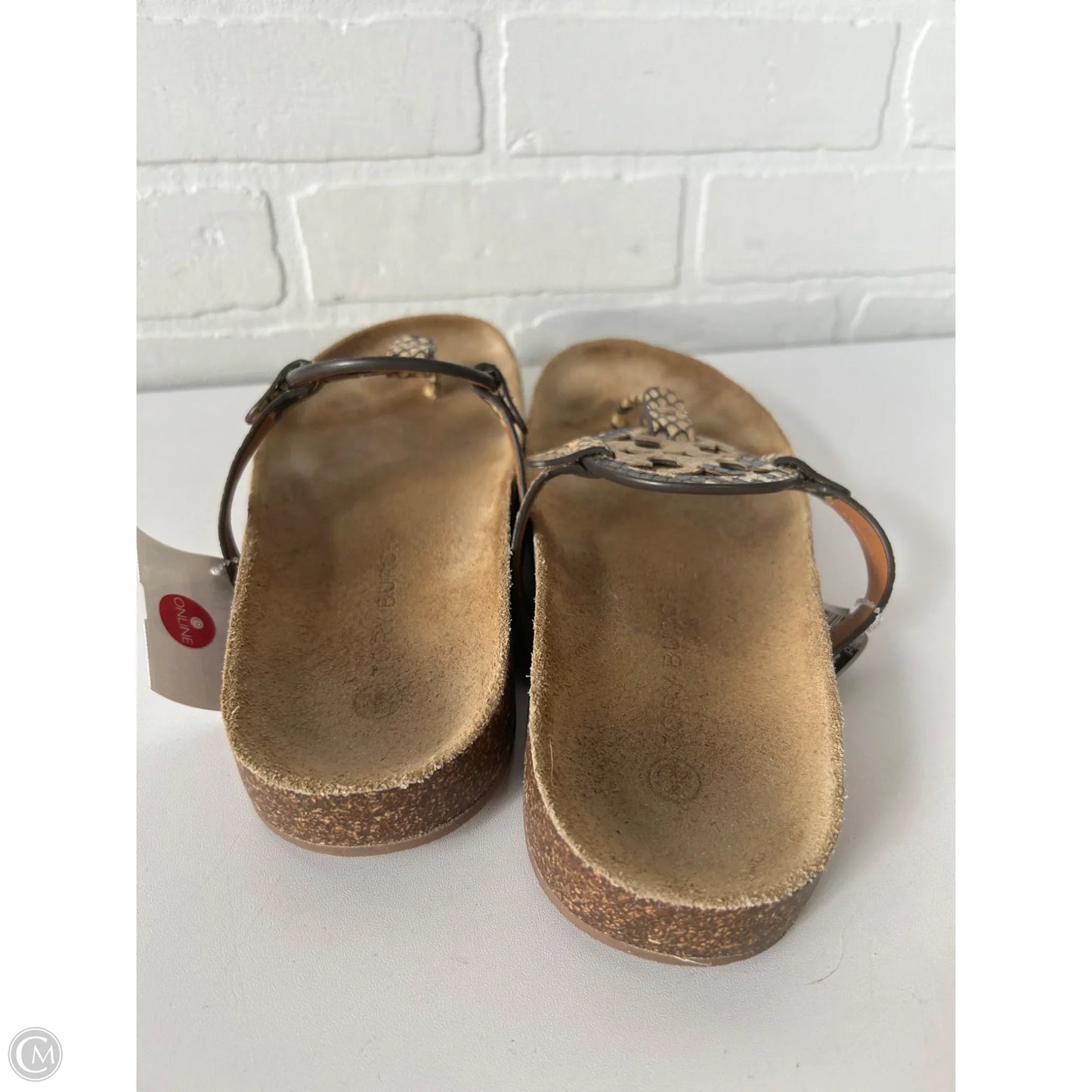 Sandals Designer By Tory Burch In Snakeskin Print, Size: 8