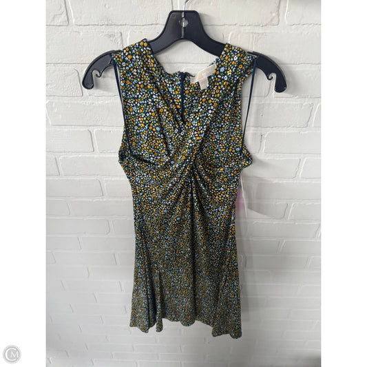 Dress Casual Short By Michael By Michael Kors In Blue & Yellow, Size: M