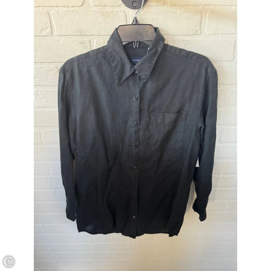 Top Long Sleeve By Liz Claiborne In Black, Size: S