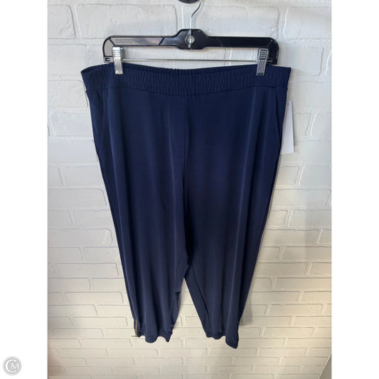 Pants Joggers By Susan Graver In Navy, Size: 12p