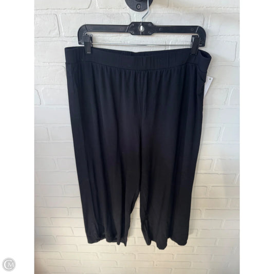 Pants Cropped By Logo In Black, Size: 12