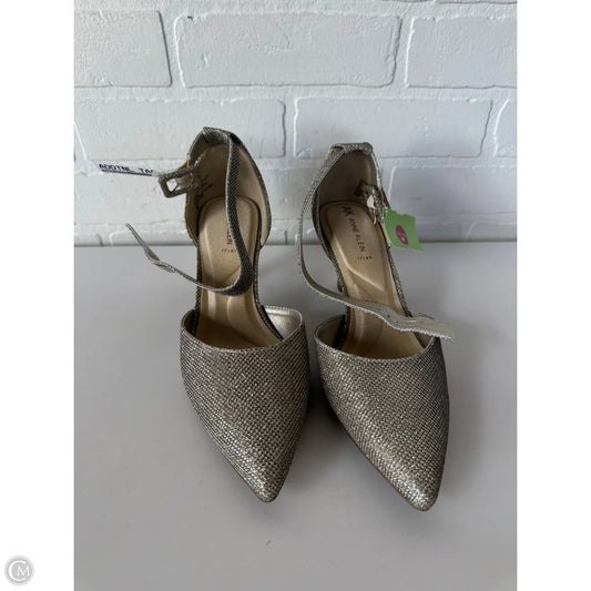 Shoes Heels Stiletto By Anne Klein In Gold, Size: 9