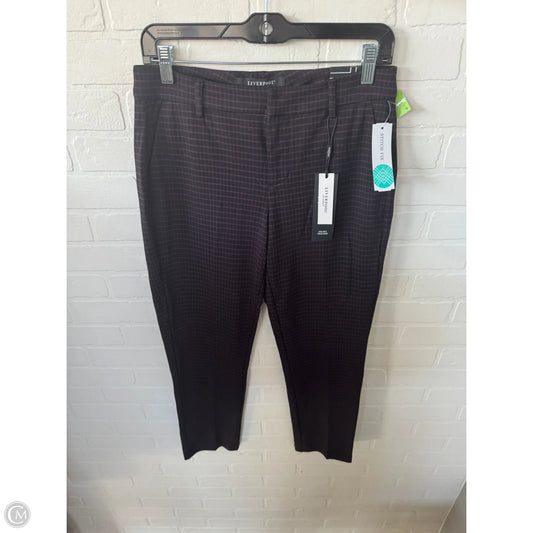 Pants Dress By Liverpool In Black & Red, Size: 4