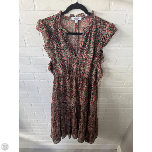 Dress Casual Midi By Bb Dakota In Black & Orange, Size: M