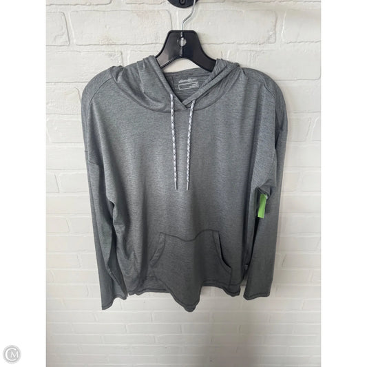 Athletic Top Long Sleeve Hoodie By Eddie Bauer In Grey, Size: S