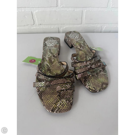 Sandals Flats By Vince Camuto In Snakeskin Print, Size: 7