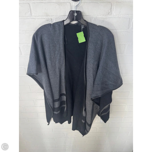 Shawl By Ann Taylor In Black & Grey, Size: Osfm