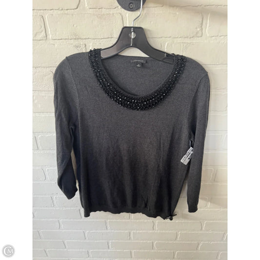 Sweater By Ann Taylor In Grey, Size: M