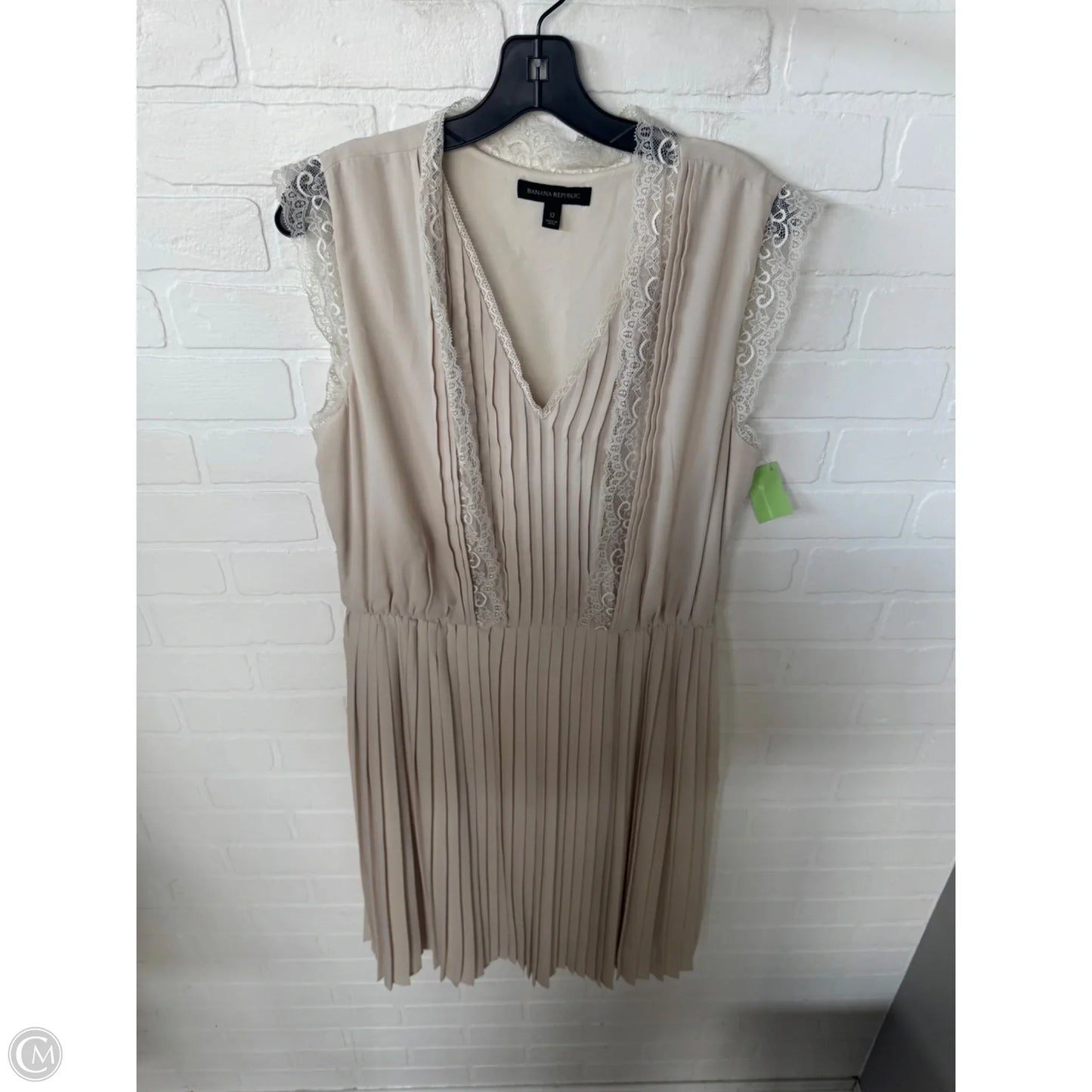Dress Party Midi By Banana Republic In Cream, Size: L