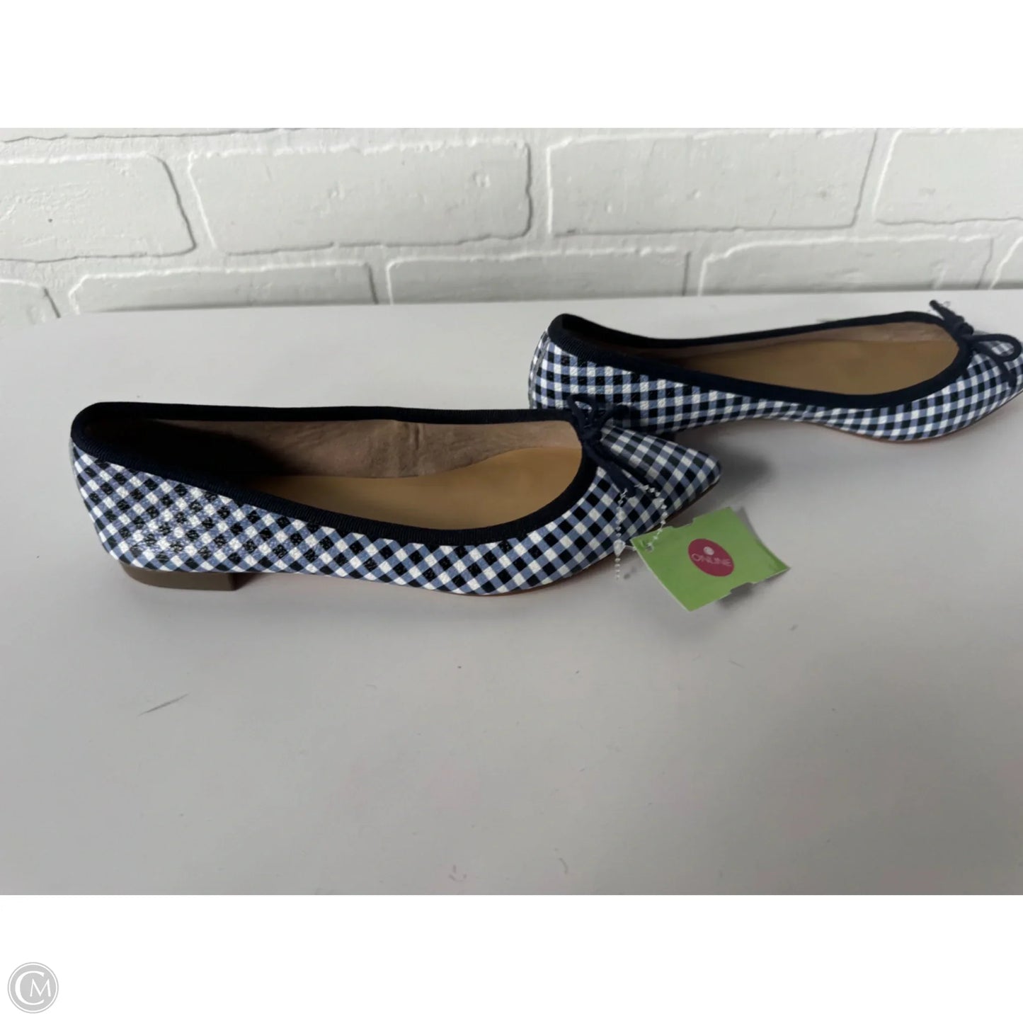 Shoes Flats By Talbots In Blue & White, Size: 5.5
