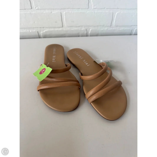 Sandals Flats By Gianni Bini In Tan, Size: 6.5