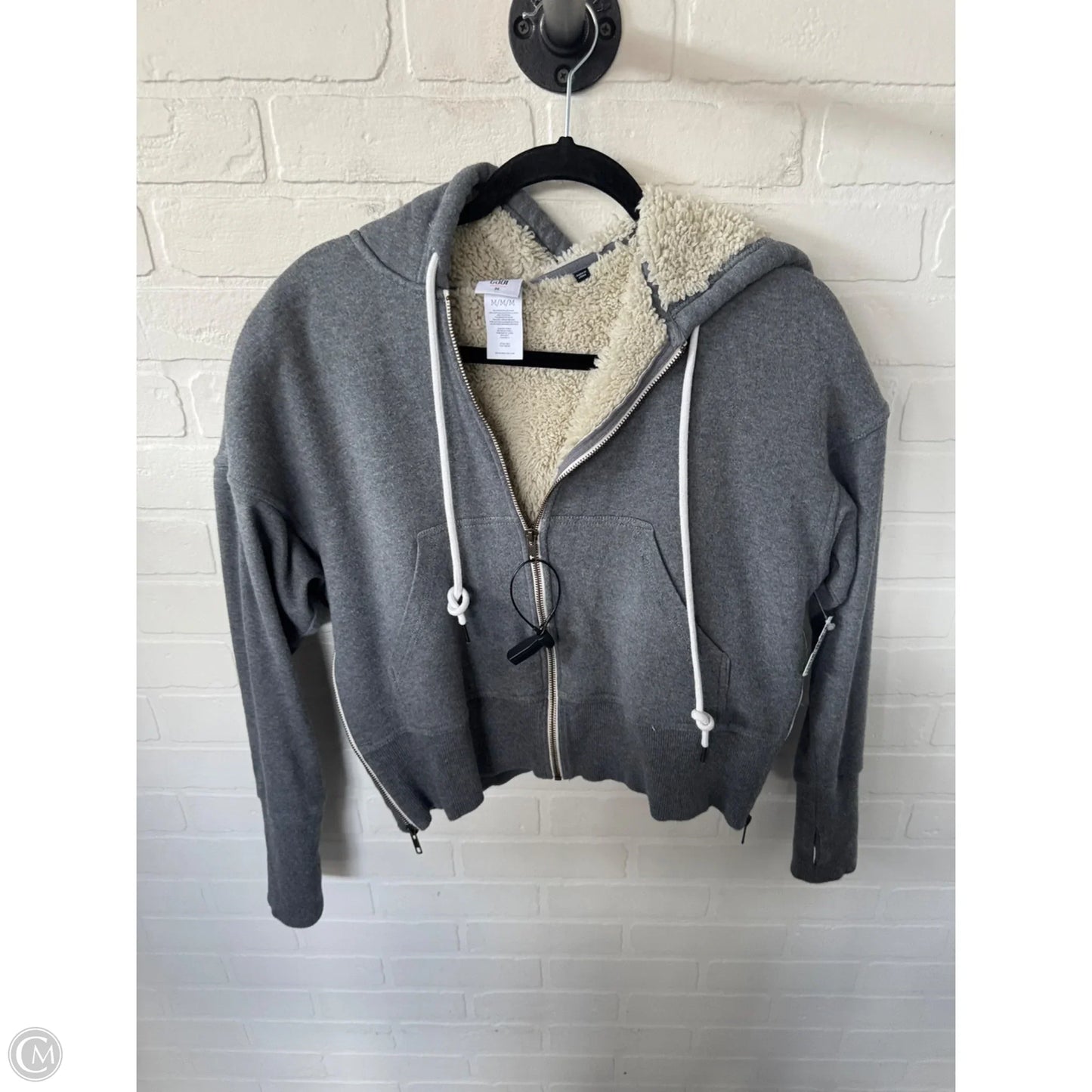 Sweatshirt Hoodie By Cabi In Grey, Size: M