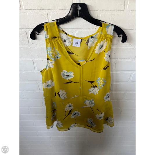 Top 2pc Sleeveless By Cabi In Yellow, Size: S