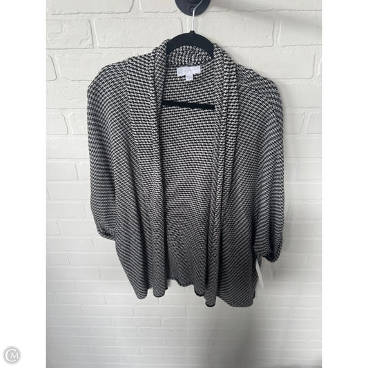 Sweater Cardigan By New York And Co In Black & White, Size: Xl