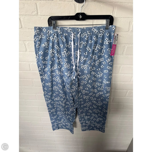 Pajama Pants By Lands End In Blue & White, Size: L