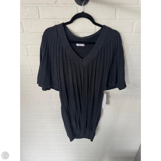 Dress Sweater By Calvin Klein In Grey, Size: L