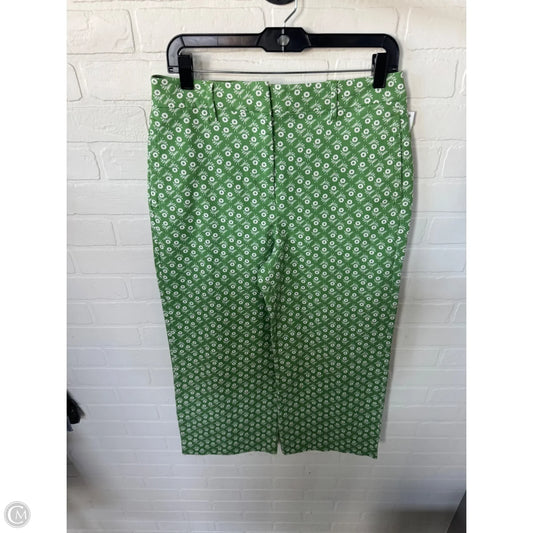 Pants Wide Leg By Boden In Green & White, Size: 8
