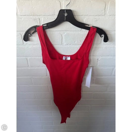 Bodysuit By Divided In Red, Size: Xs